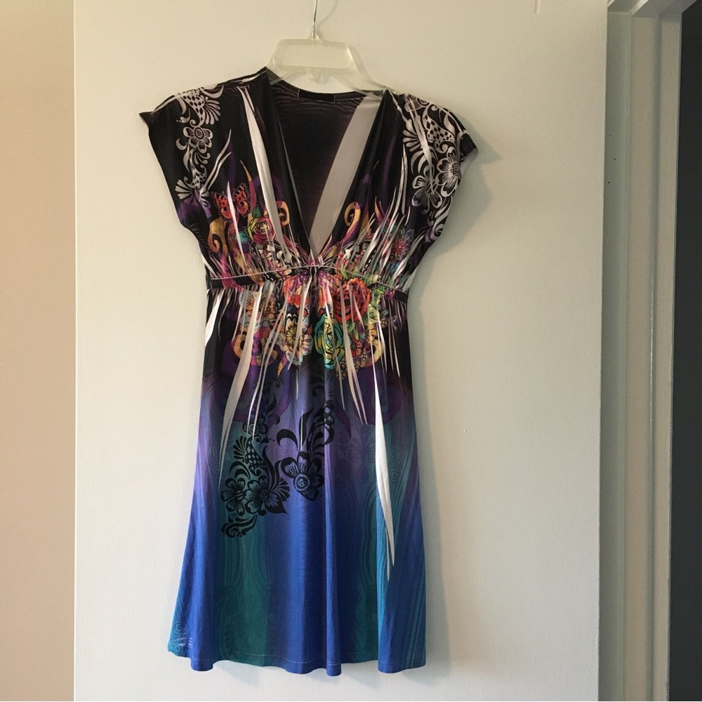 Multicolor Summer dress (S) Made in USA
